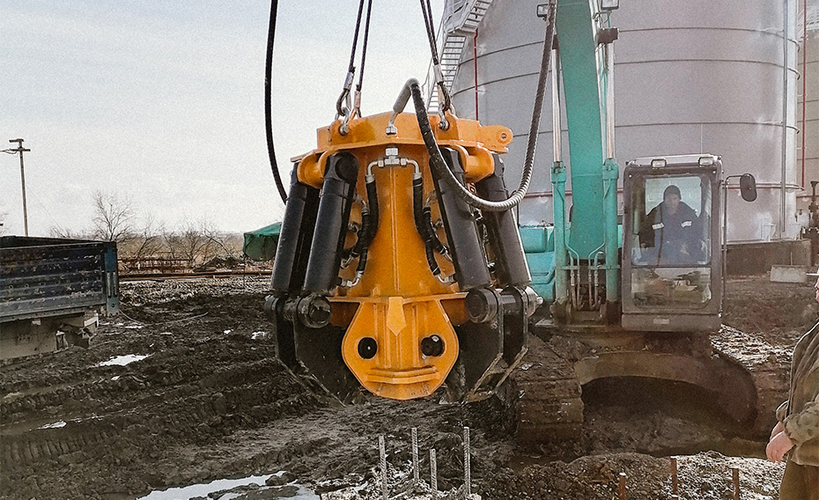 Сваерезка Delta K400D на Таманском полуострове