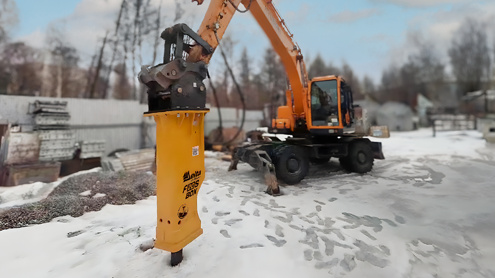 Применение гидромолота Delta в разработке скальных пород
