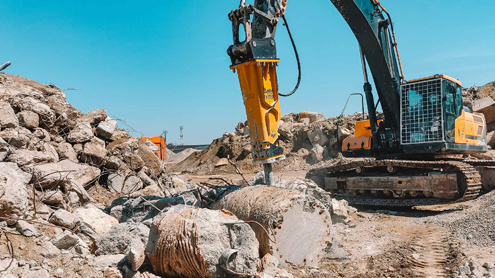 Почему гидромолот Delta FX-35S идеален для дробления бетона?